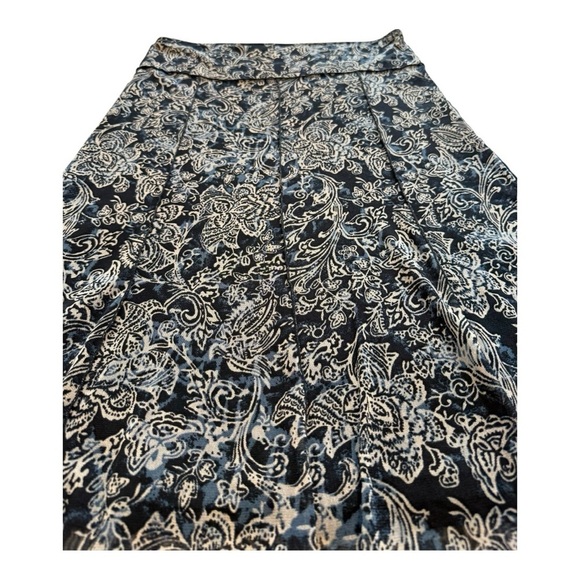Mexx Paisley Floral A-Line Lettuce Trim Skirt - Size Small - Picture 5 of 10